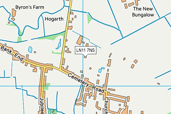 LN11 7NS map - OS VectorMap District (Ordnance Survey)