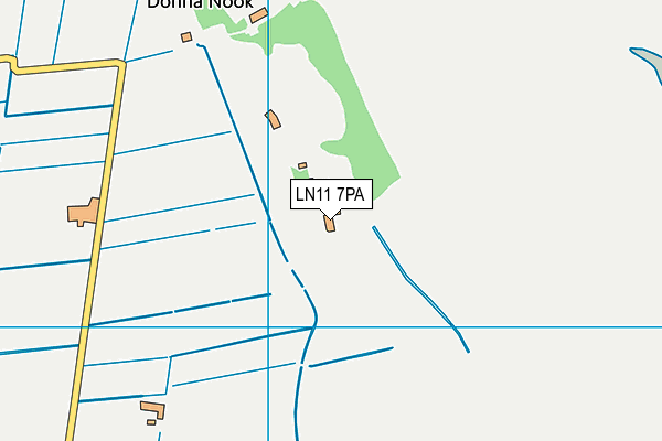 LN11 7PA map - OS VectorMap District (Ordnance Survey)