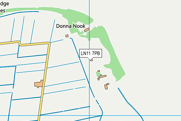 LN11 7PB map - OS VectorMap District (Ordnance Survey)