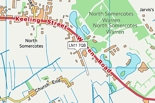 North Somercotes CofE Primary School map (LN11 7QB) - OS VectorMap District (Ordnance Survey)