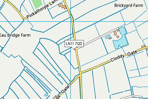 LN11 7QD map - OS VectorMap District (Ordnance Survey)