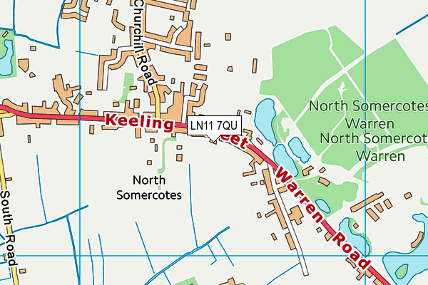 LN11 7QU map - OS VectorMap District (Ordnance Survey)