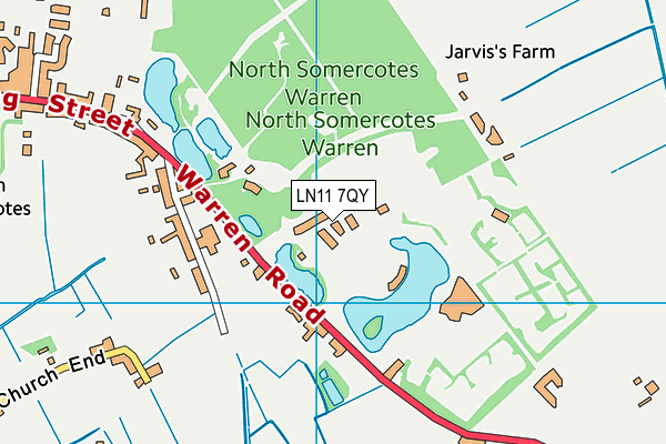 LN11 7QY map - OS VectorMap District (Ordnance Survey)