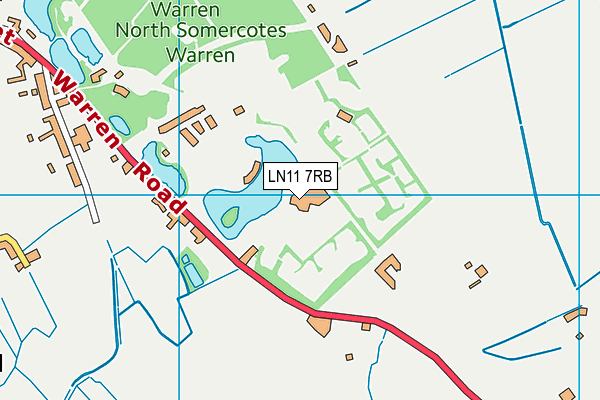 LN11 7RB map - OS VectorMap District (Ordnance Survey)