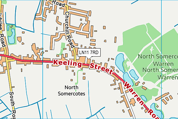 LN11 7RD map - OS VectorMap District (Ordnance Survey)