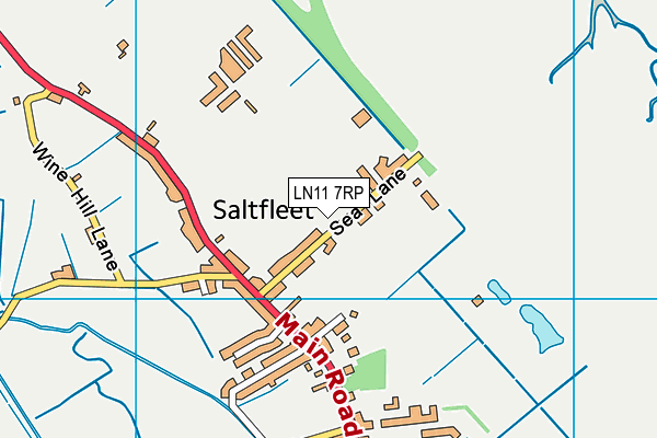 LN11 7RP map - OS VectorMap District (Ordnance Survey)