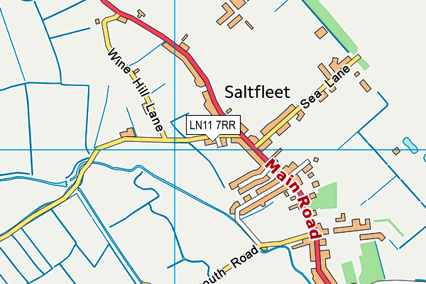 LN11 7RR map - OS VectorMap District (Ordnance Survey)