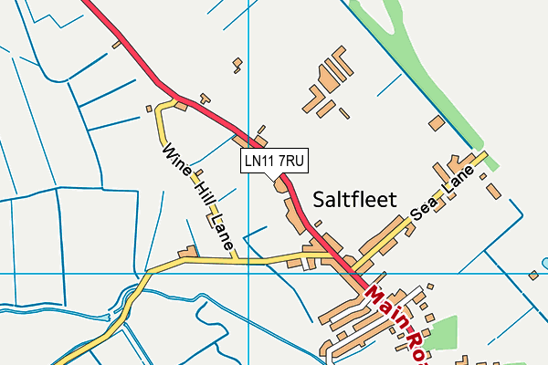 LN11 7RU map - OS VectorMap District (Ordnance Survey)