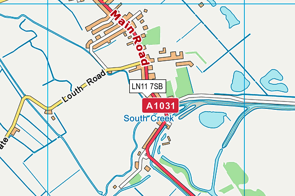 LN11 7SB map - OS VectorMap District (Ordnance Survey)