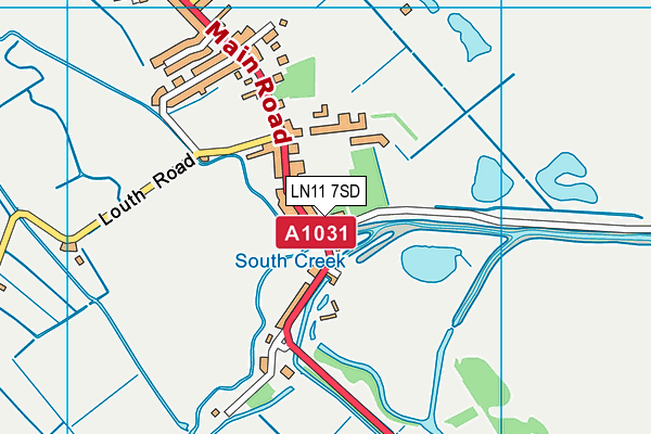 LN11 7SD map - OS VectorMap District (Ordnance Survey)