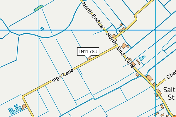 LN11 7SU map - OS VectorMap District (Ordnance Survey)