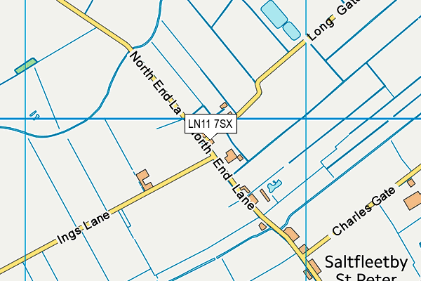 LN11 7SX map - OS VectorMap District (Ordnance Survey)