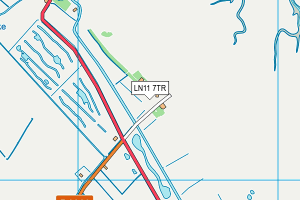 LN11 7TR map - OS VectorMap District (Ordnance Survey)