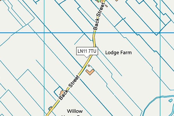 LN11 7TU map - OS VectorMap District (Ordnance Survey)