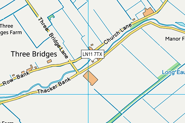 LN11 7TX map - OS VectorMap District (Ordnance Survey)