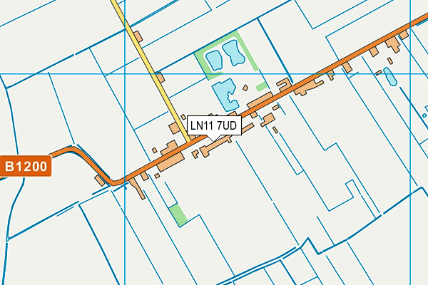 LN11 7UD map - OS VectorMap District (Ordnance Survey)