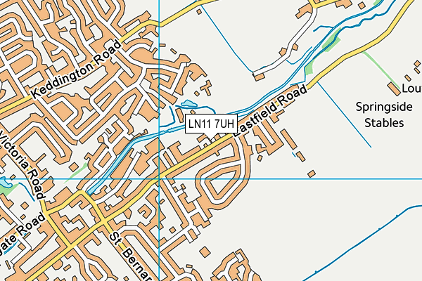LN11 7UH map - OS VectorMap District (Ordnance Survey)