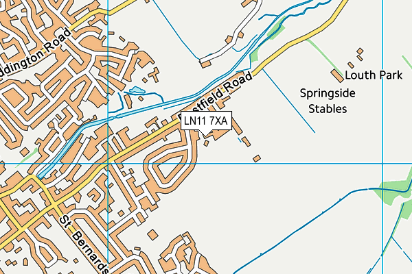 LN11 7XA map - OS VectorMap District (Ordnance Survey)