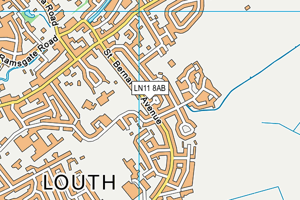 LN11 8AB map - OS VectorMap District (Ordnance Survey)