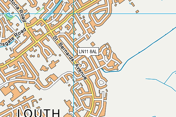 LN11 8AL map - OS VectorMap District (Ordnance Survey)