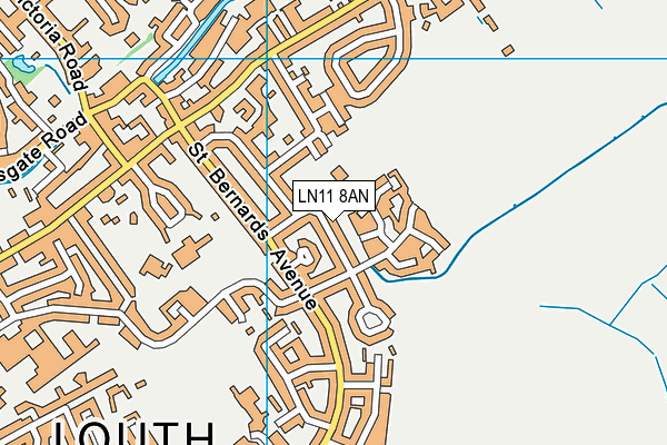 LN11 8AN map - OS VectorMap District (Ordnance Survey)
