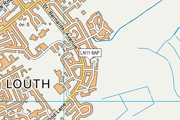 LN11 8AP map - OS VectorMap District (Ordnance Survey)