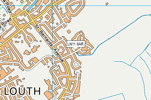 LN11 8AR map - OS VectorMap District (Ordnance Survey)