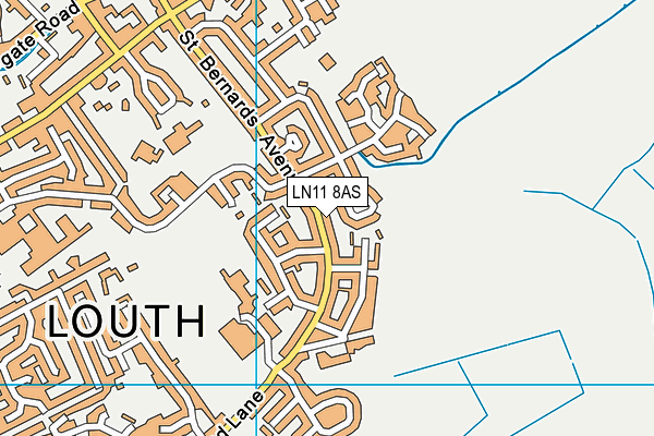 LN11 8AS map - OS VectorMap District (Ordnance Survey)