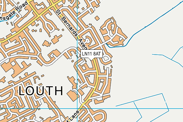 LN11 8AT map - OS VectorMap District (Ordnance Survey)