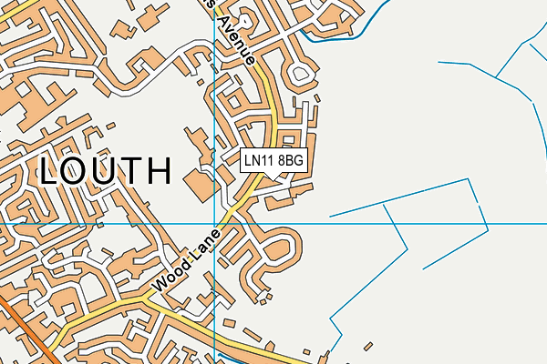LN11 8BG map - OS VectorMap District (Ordnance Survey)