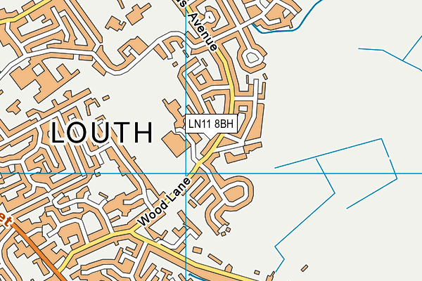 LN11 8BH map - OS VectorMap District (Ordnance Survey)