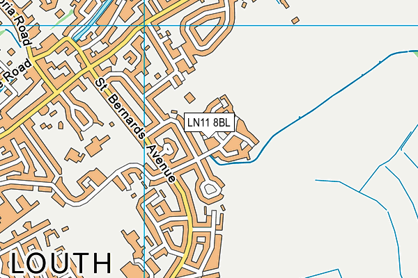LN11 8BL map - OS VectorMap District (Ordnance Survey)