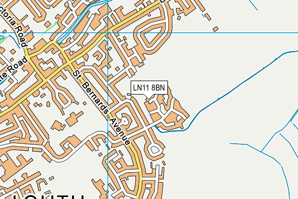 LN11 8BN map - OS VectorMap District (Ordnance Survey)