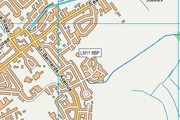 LN11 8BP map - OS VectorMap District (Ordnance Survey)