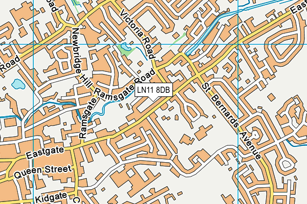 LN11 8DB map - OS VectorMap District (Ordnance Survey)