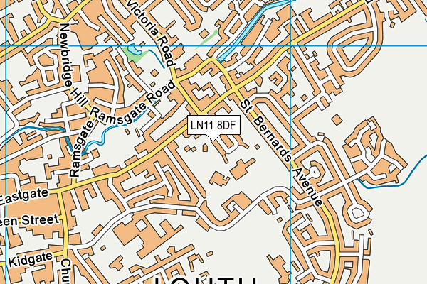 LN11 8DF map - OS VectorMap District (Ordnance Survey)