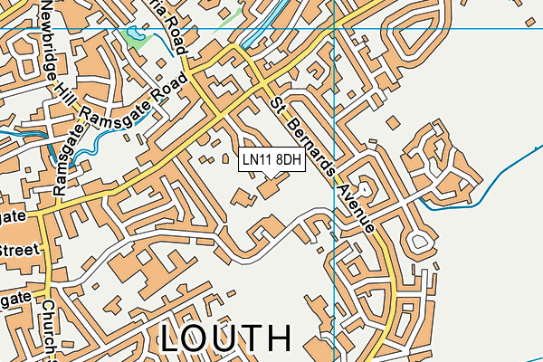 LN11 8DH map - OS VectorMap District (Ordnance Survey)