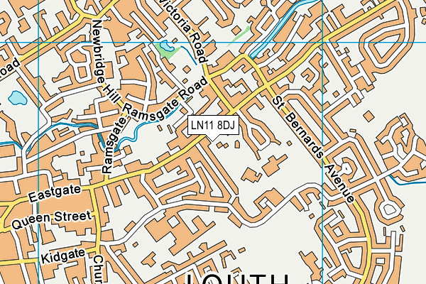 LN11 8DJ map - OS VectorMap District (Ordnance Survey)