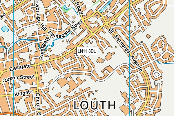 LN11 8DL map - OS VectorMap District (Ordnance Survey)