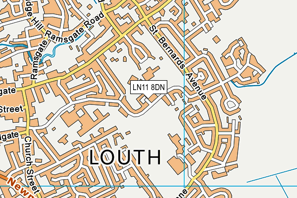 LN11 8DN map - OS VectorMap District (Ordnance Survey)