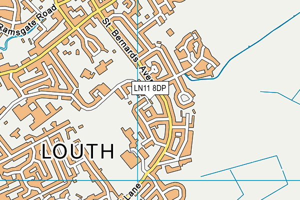 LN11 8DP map - OS VectorMap District (Ordnance Survey)