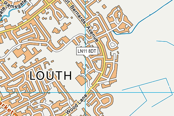 LN11 8DT map - OS VectorMap District (Ordnance Survey)