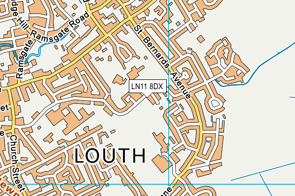 LN11 8DX map - OS VectorMap District (Ordnance Survey)
