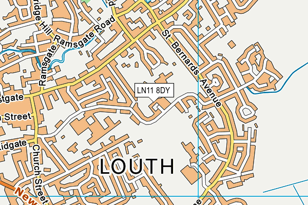 LN11 8DY map - OS VectorMap District (Ordnance Survey)