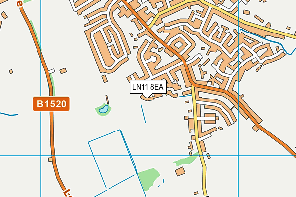 LN11 8EA map - OS VectorMap District (Ordnance Survey)