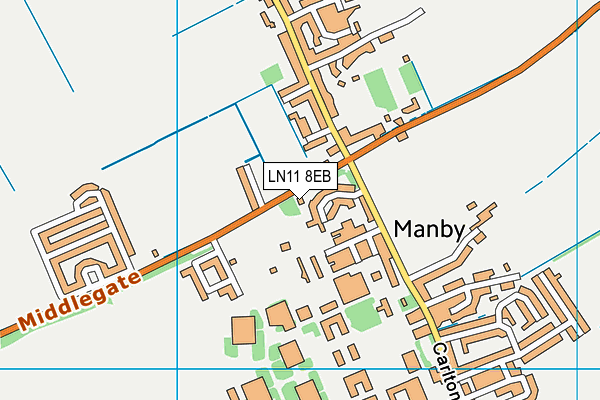 LN11 8EB map - OS VectorMap District (Ordnance Survey)