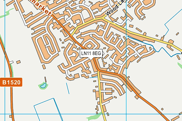 LN11 8EG map - OS VectorMap District (Ordnance Survey)