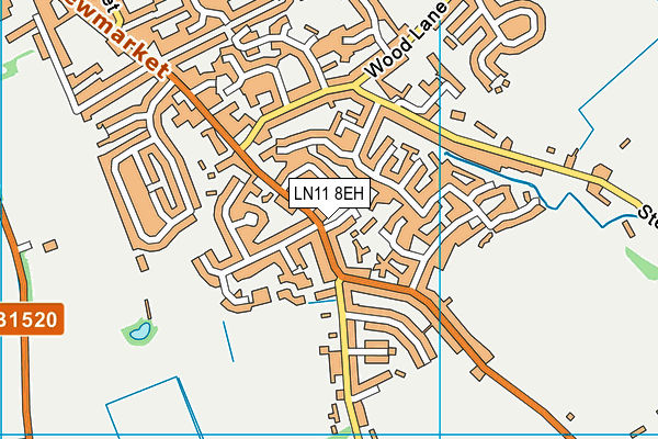 LN11 8EH map - OS VectorMap District (Ordnance Survey)