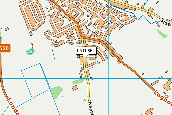 LN11 8EL map - OS VectorMap District (Ordnance Survey)