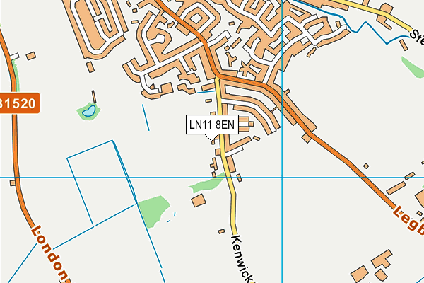 LN11 8EN map - OS VectorMap District (Ordnance Survey)